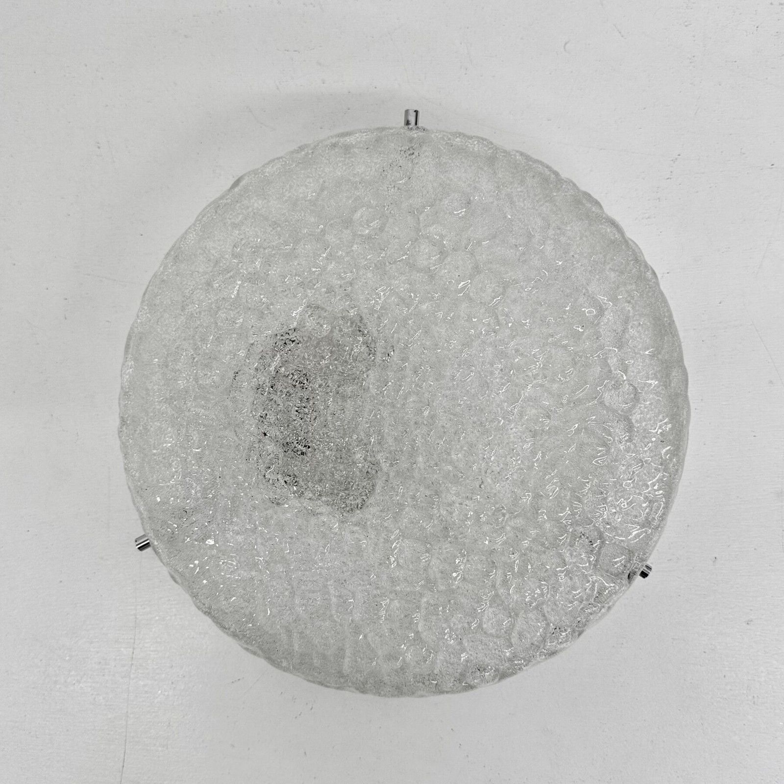 German Vintage Textured Murano Glass Flush Mount, 1960s photo buy