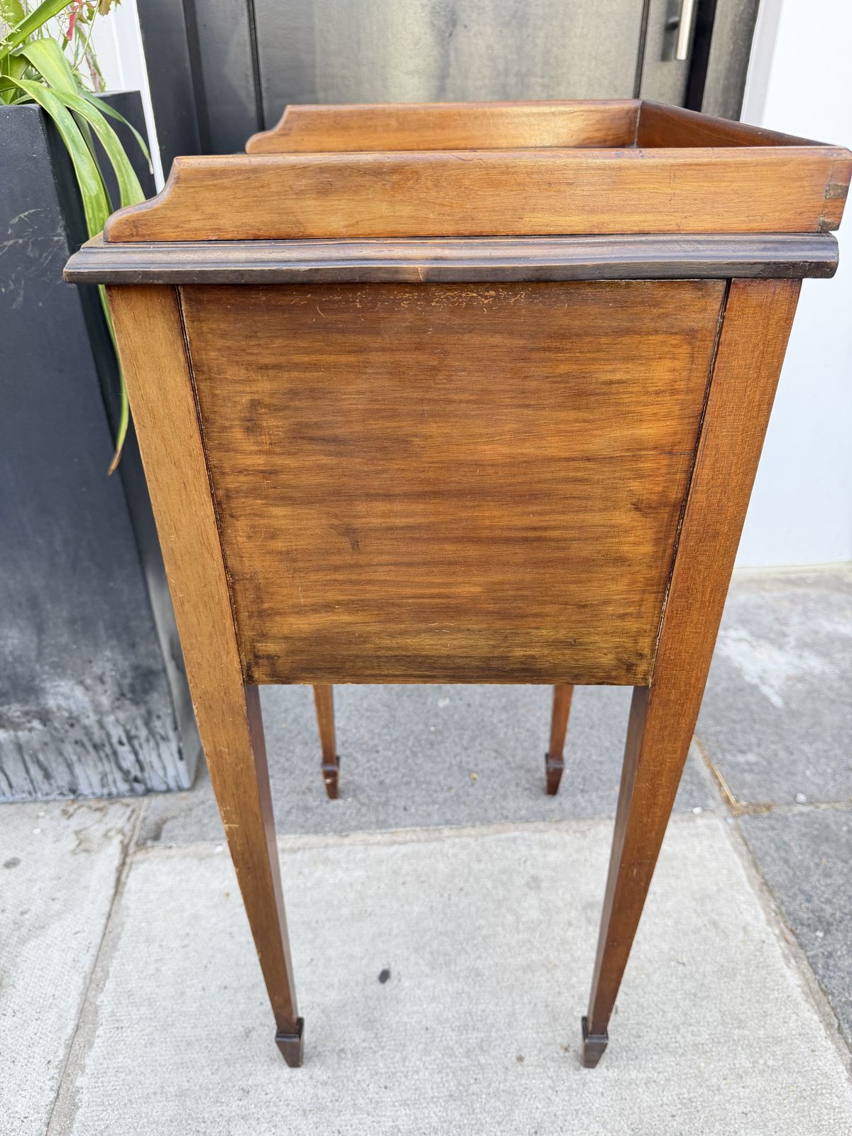 Late Georgian Mahogany Bedside Cabinet With Gallery Top, C.1800–1820 photo buy