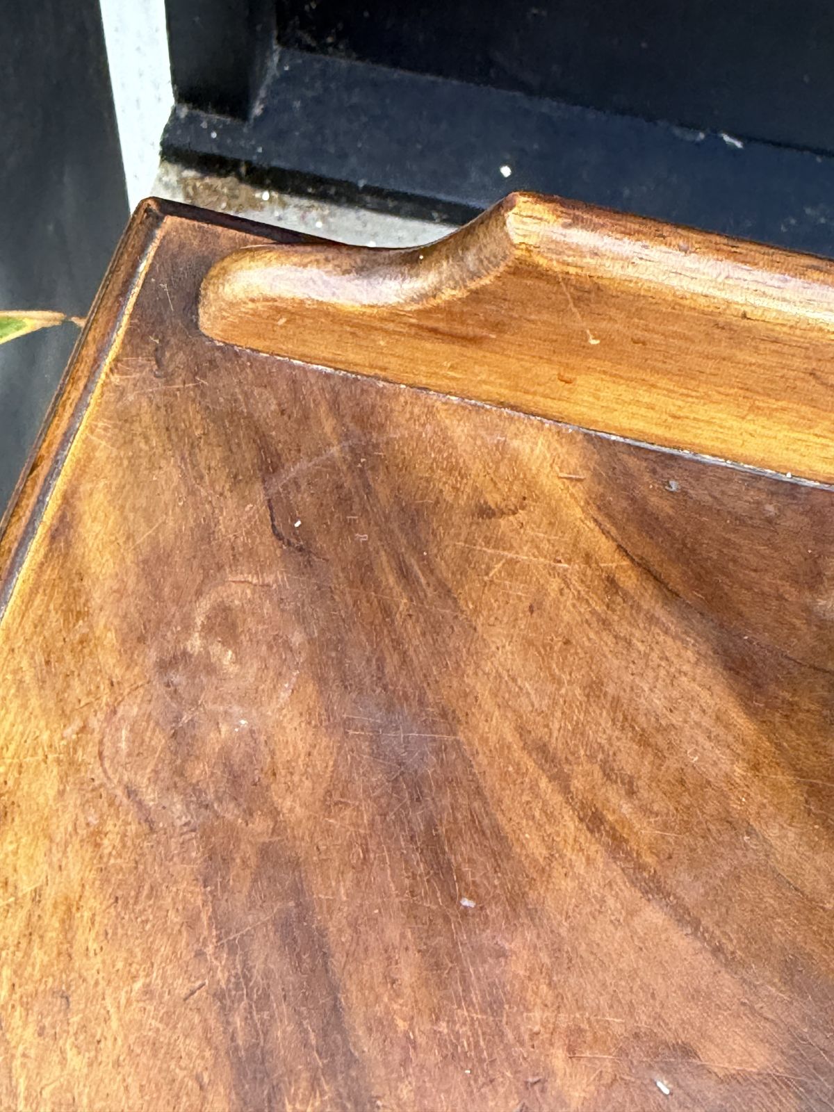 photo for sale Late Georgian Mahogany Bedside Cabinet With Gallery Top, C.1800–1820