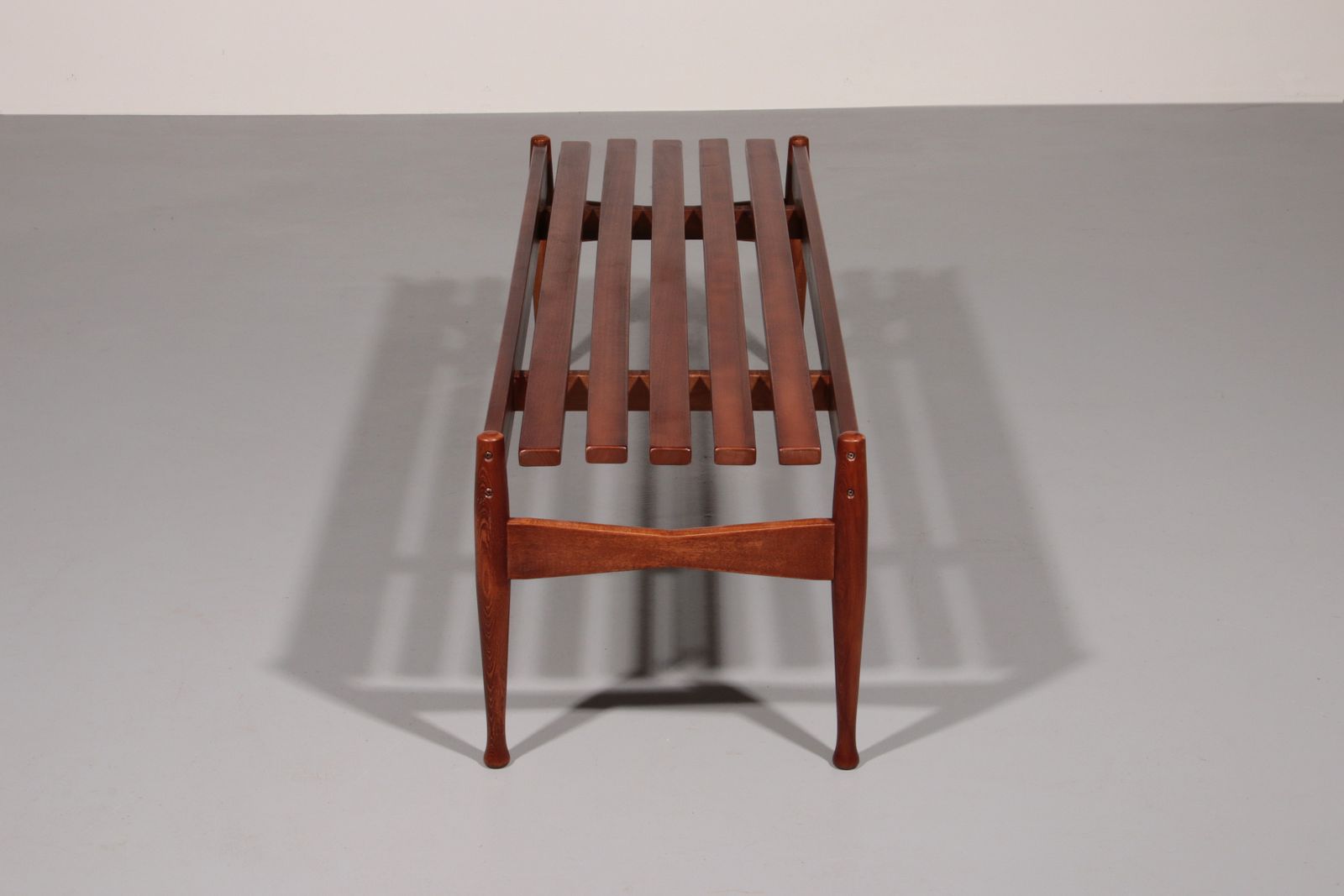 photo for sale Walnut Bench By Gio Ponti Made By Fratelli Reguitti 1950