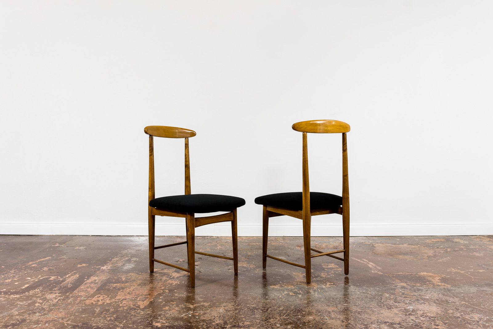 Mid-Century eetkamerstoelen van Bernard Malendowicz, Polen, jaren 1960, set van 6 photo vintage