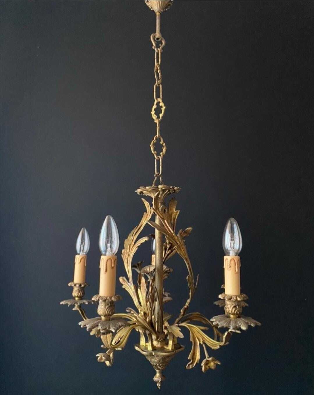Lustre d'époque en bronze, années 1960 photo 625.0