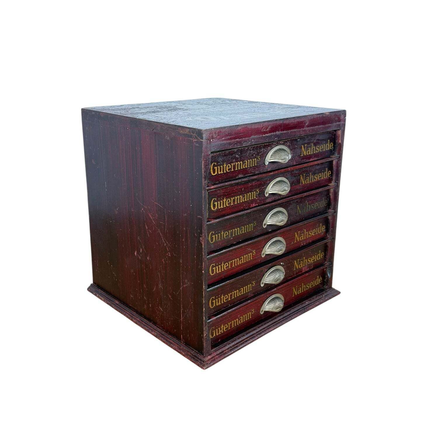 Antique Gütermann Thread Cabinet With Drawers