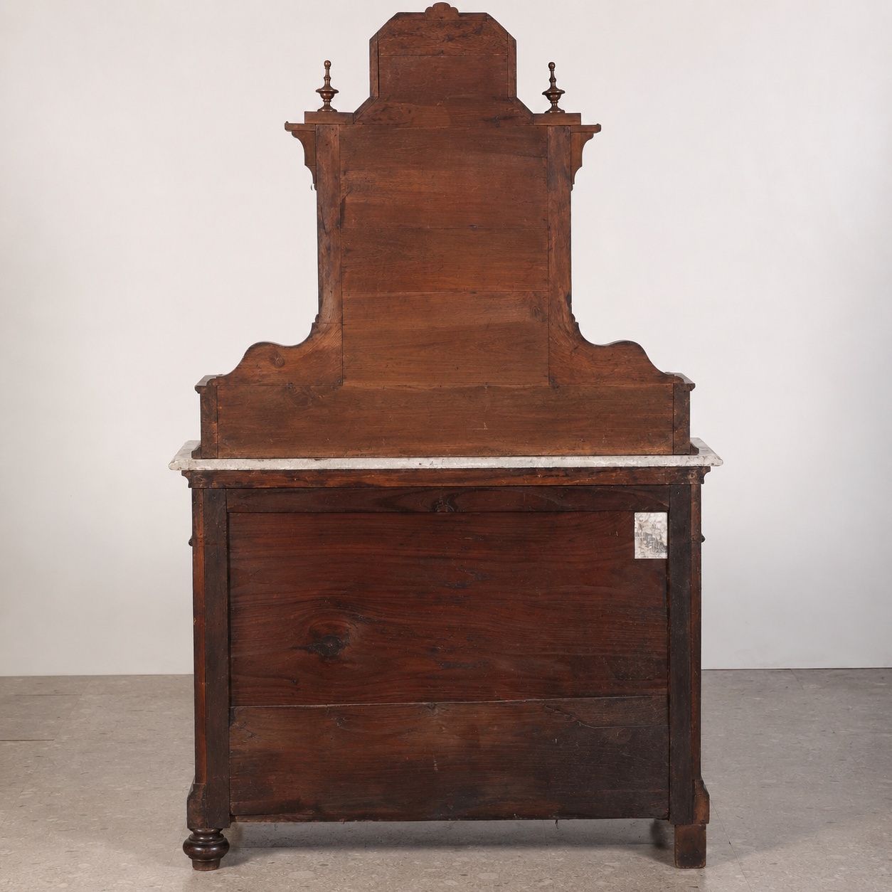Italian Late Umbertino Walnut Dressing Cabinet ,  By Cucchi & Sola, Turin, Circa 1880 photo 15500.0