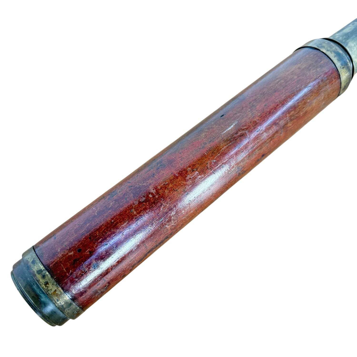 Antieke messing en houten telescoop photo for sale