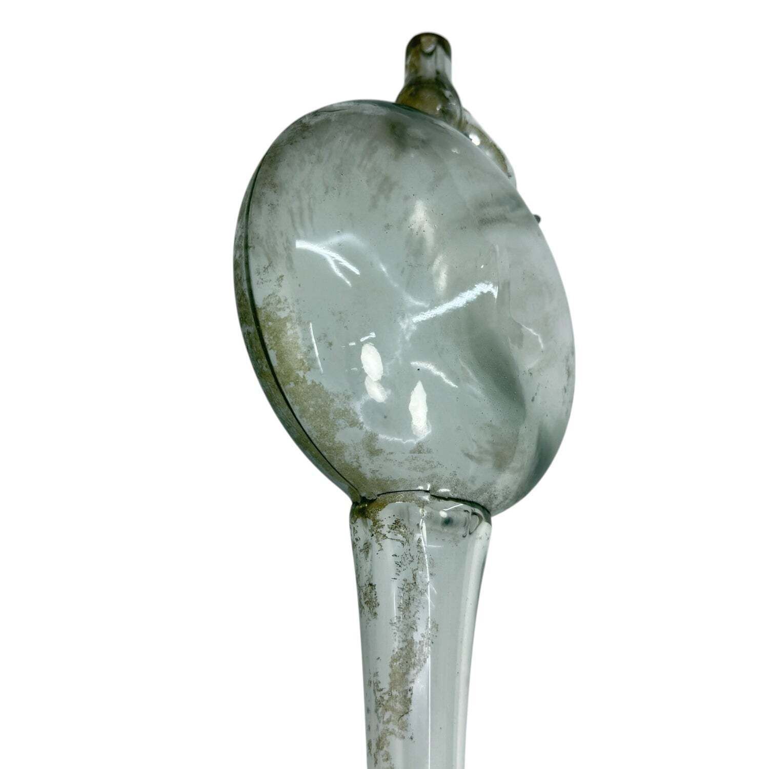 Antieke glazen wijnpipet 1 liter photo Woonaccessoires
