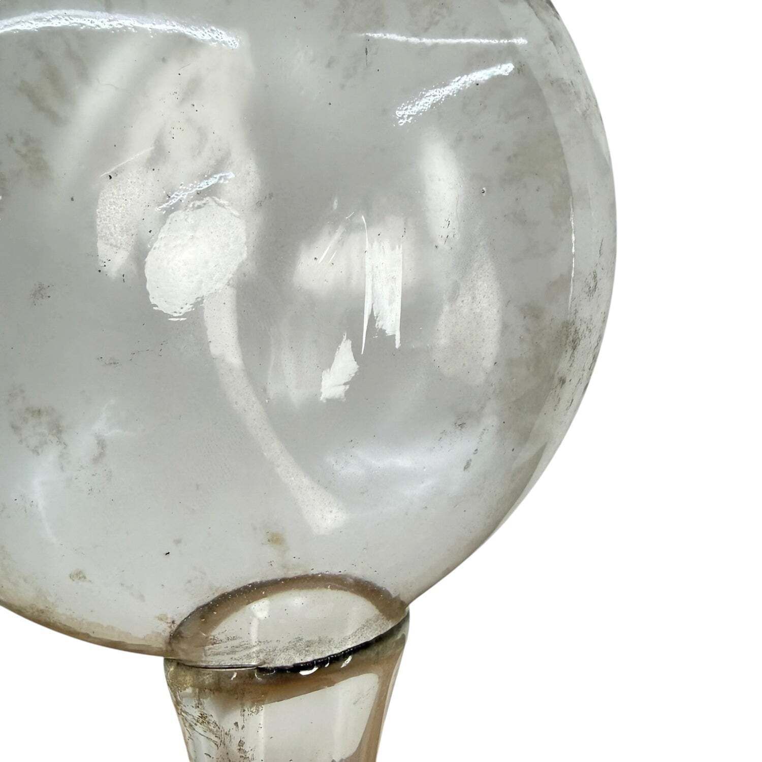 Antieke glazen wijnpipet 1 liter photo 133.0