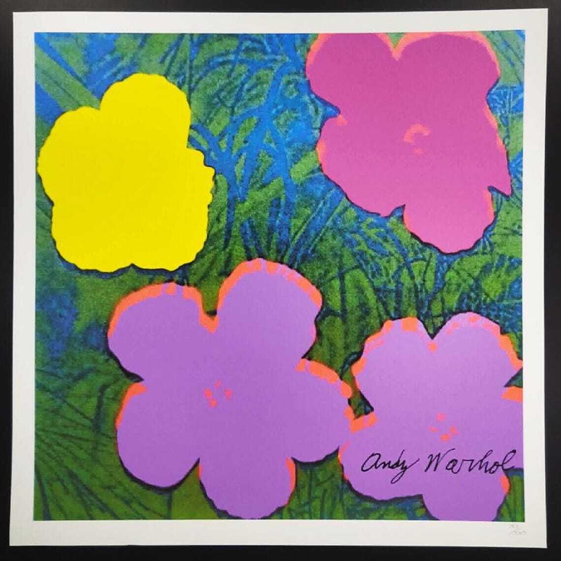 1980s Andy Warhol "Flowers" Limited Edition Lithograph By Cmoa  °°°°Ddp Shipping  To The Uk, With Duties Prepaid.