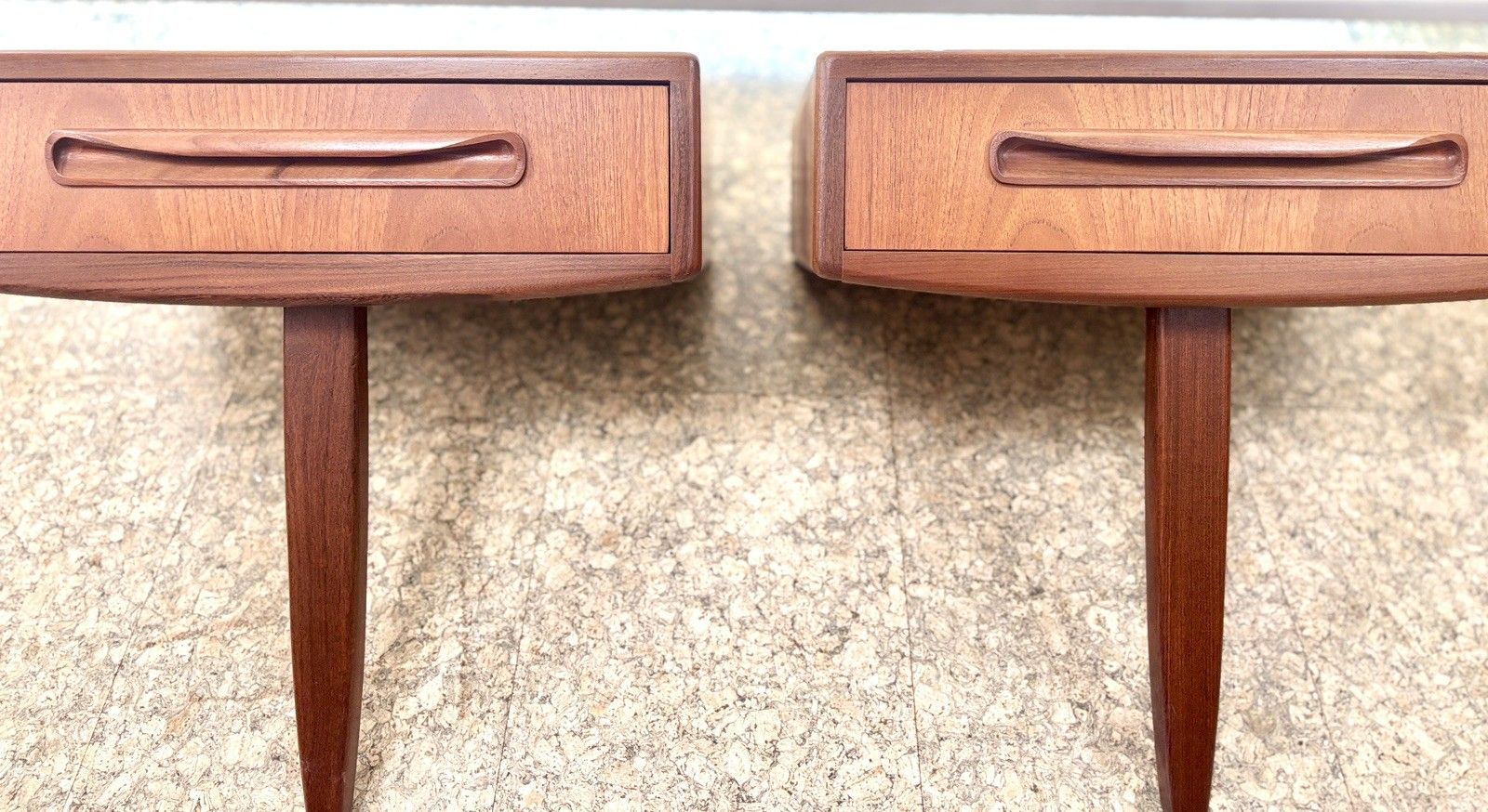 Vintage Mid Century G Plan Fresco Teak Bedside Tables/Drawer Retro photo for sale