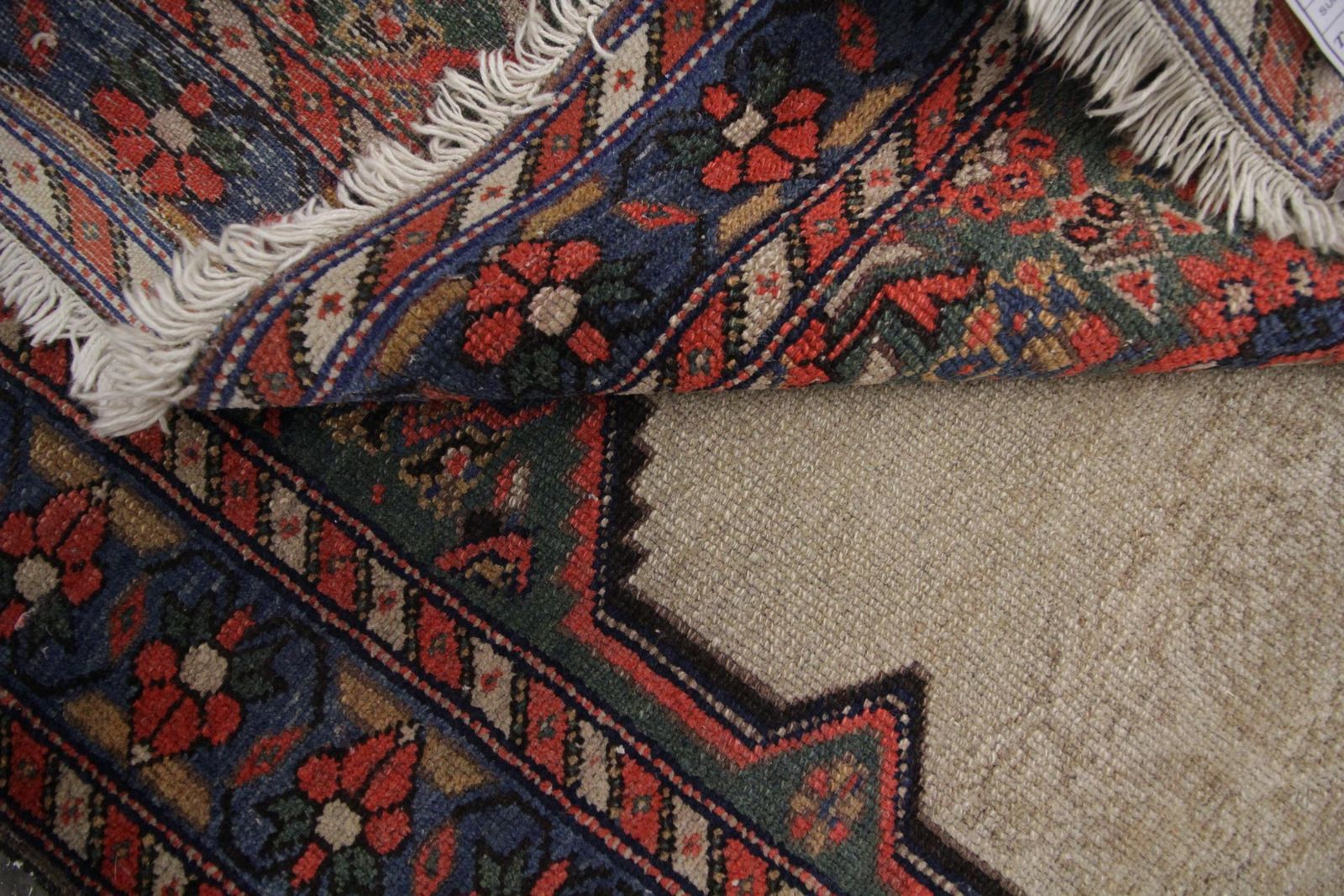 Handmade Carpet Antique Caucasian Rug, Beige Wool Oriental Living Room Rug photo buy