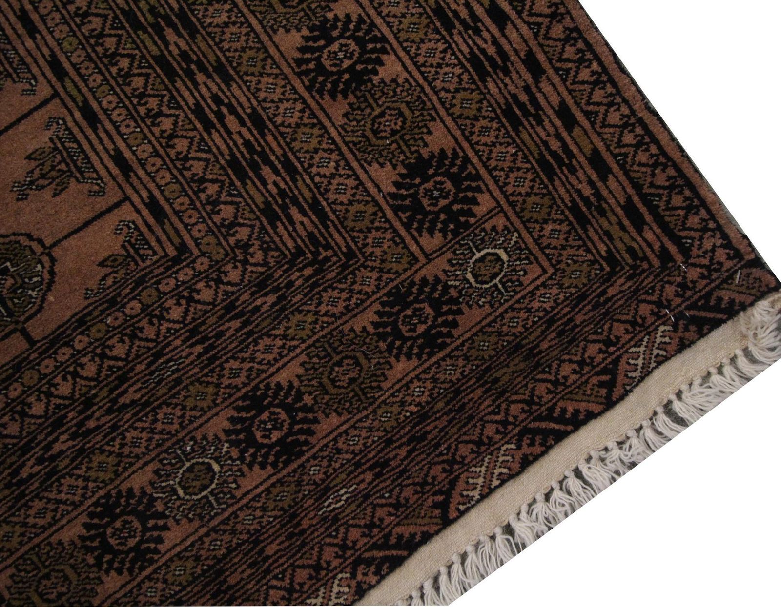 Traditional Bokhara Vintage Rug, Handmade Carpet Wool Rug For Bedroom photo 1689.0