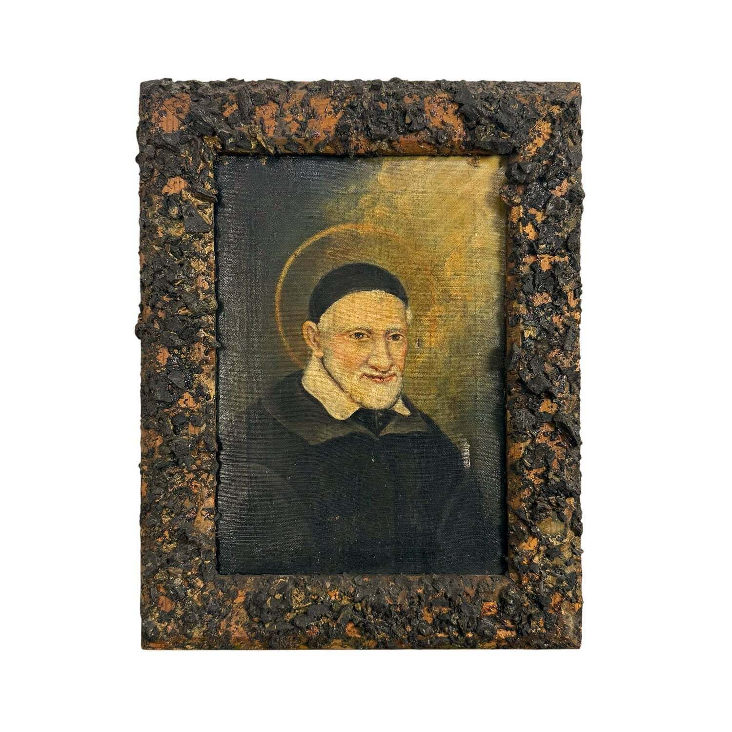 Saint Vincent De Paul Portret Olieverf Op Doek (7)