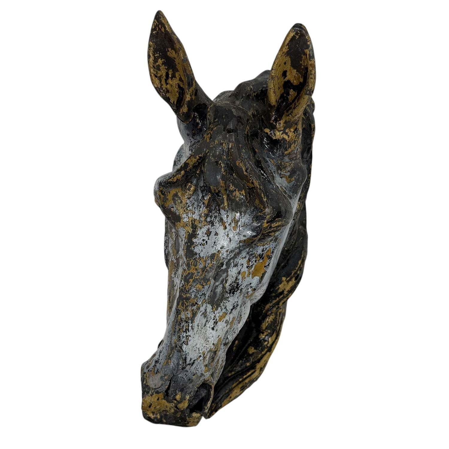 Antiek zinken paardenhoofdreclameteken photo 948.0
