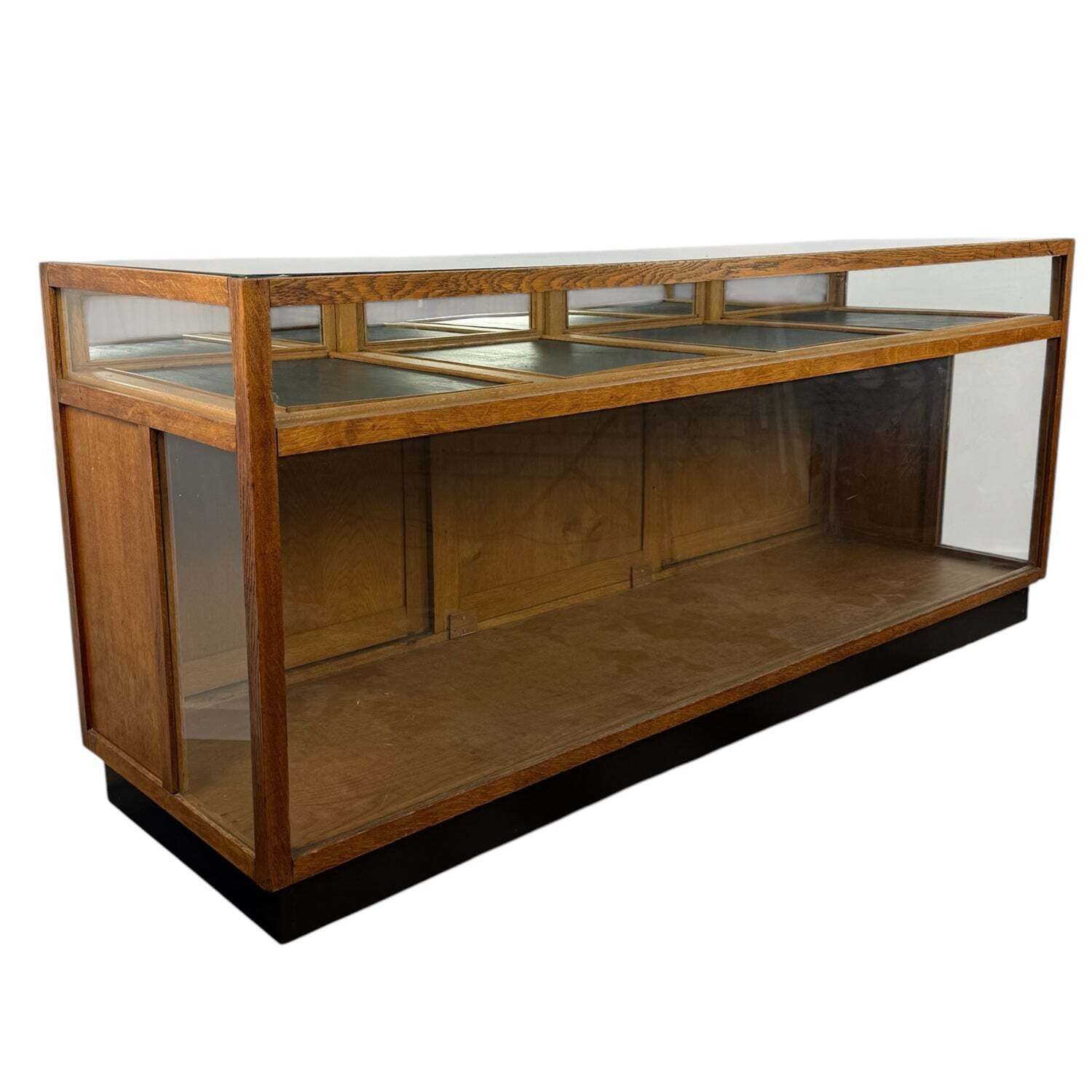 Large Vintage Oak Shop Display Counter photo furniture
