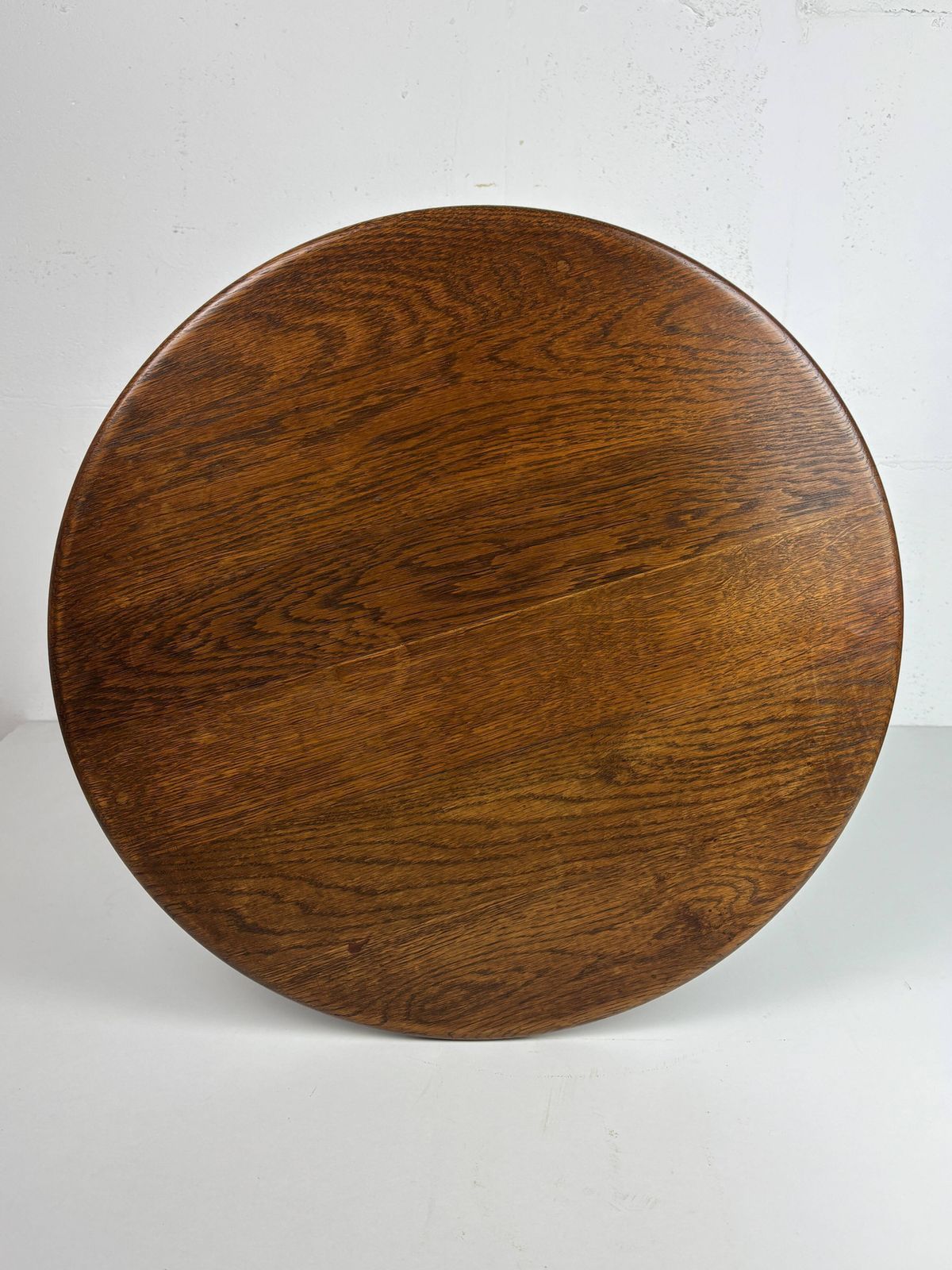photo for sale Midcentury Brutalist Wood Turned Side Table In The Style Of Charles Dudouyt