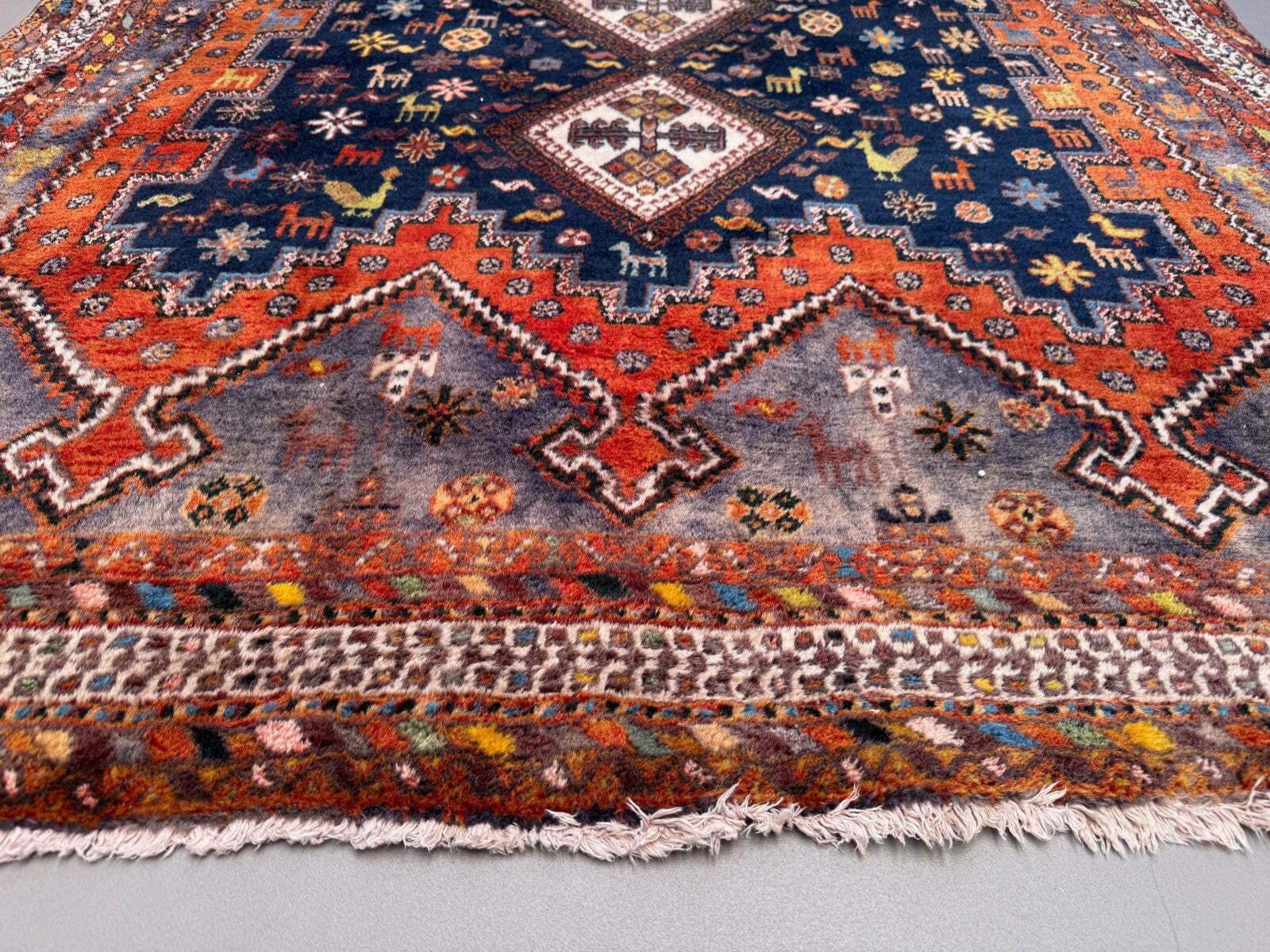 photo vinterior Vintage Tribal Rug 170x240 Cm, Wool Oriental Handmade Rug Large