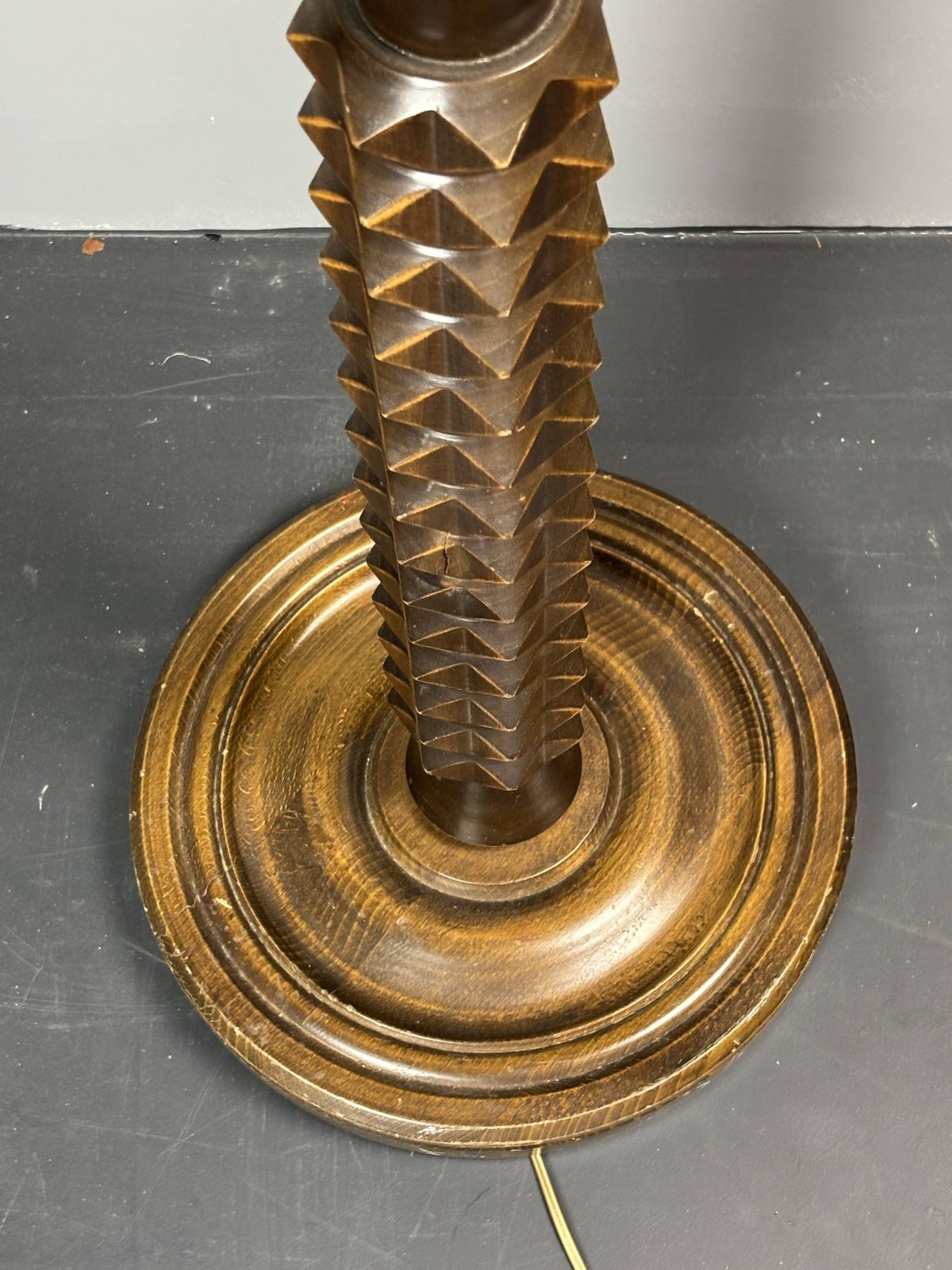 Lampadaire Brutalist mid-century dans le style de Charles Dudouyt, années 1950 photo for sale