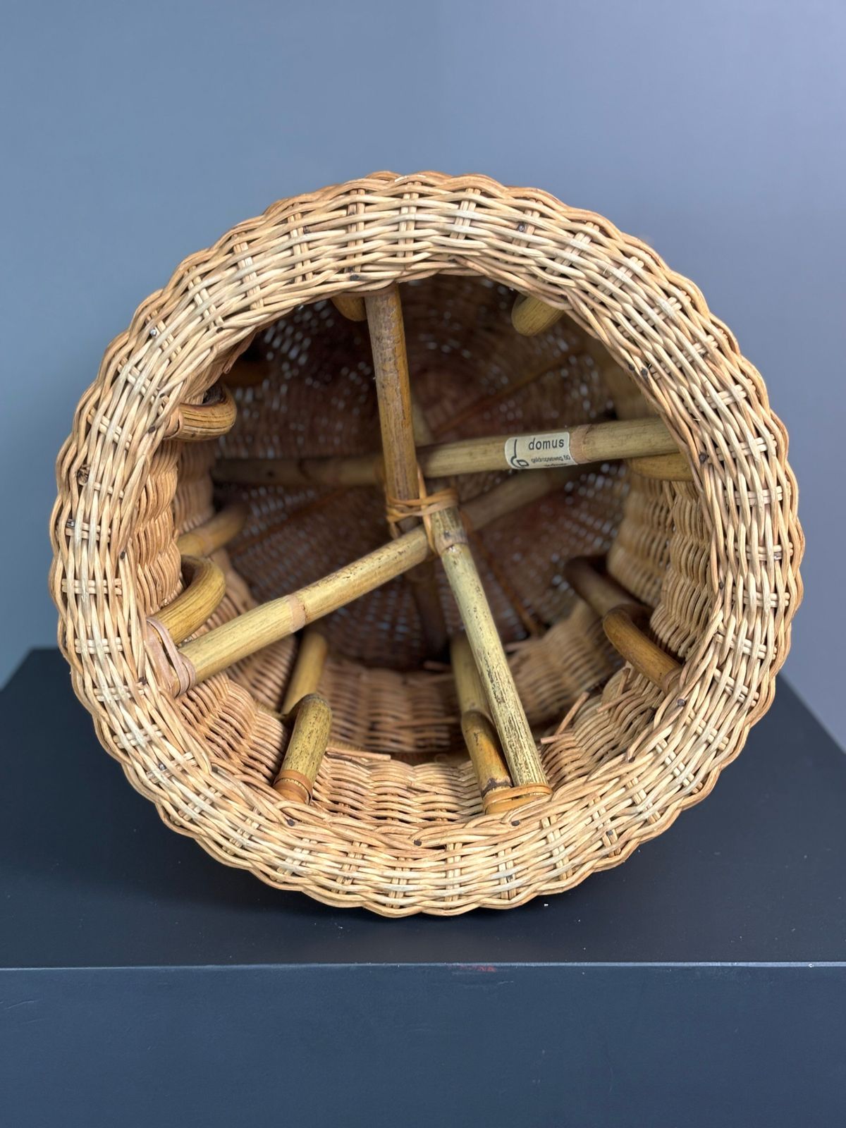 Rattan Juttu Mushroom Stool By Eero Aarnio For Artek, Finland, 1960s photo vinterior