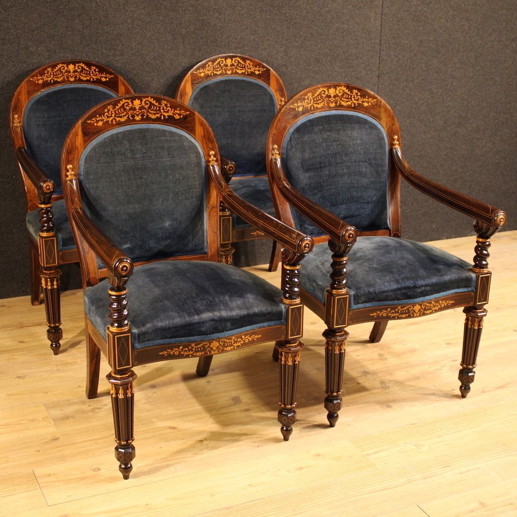 Pair Of 19th Century French Charles X Armchairs photo for sale