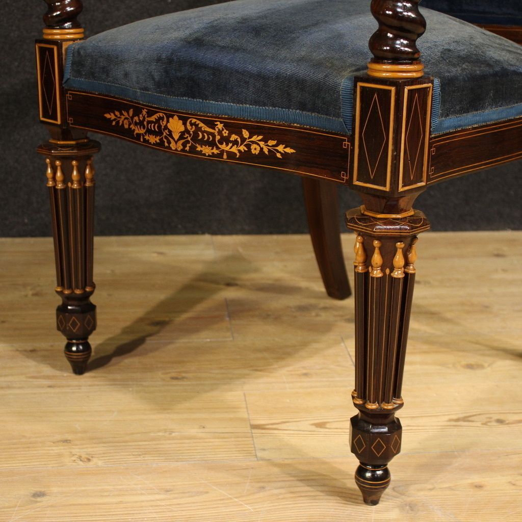 Paire de fauteuils français Charles X, XIXe siècle photo 5000.0