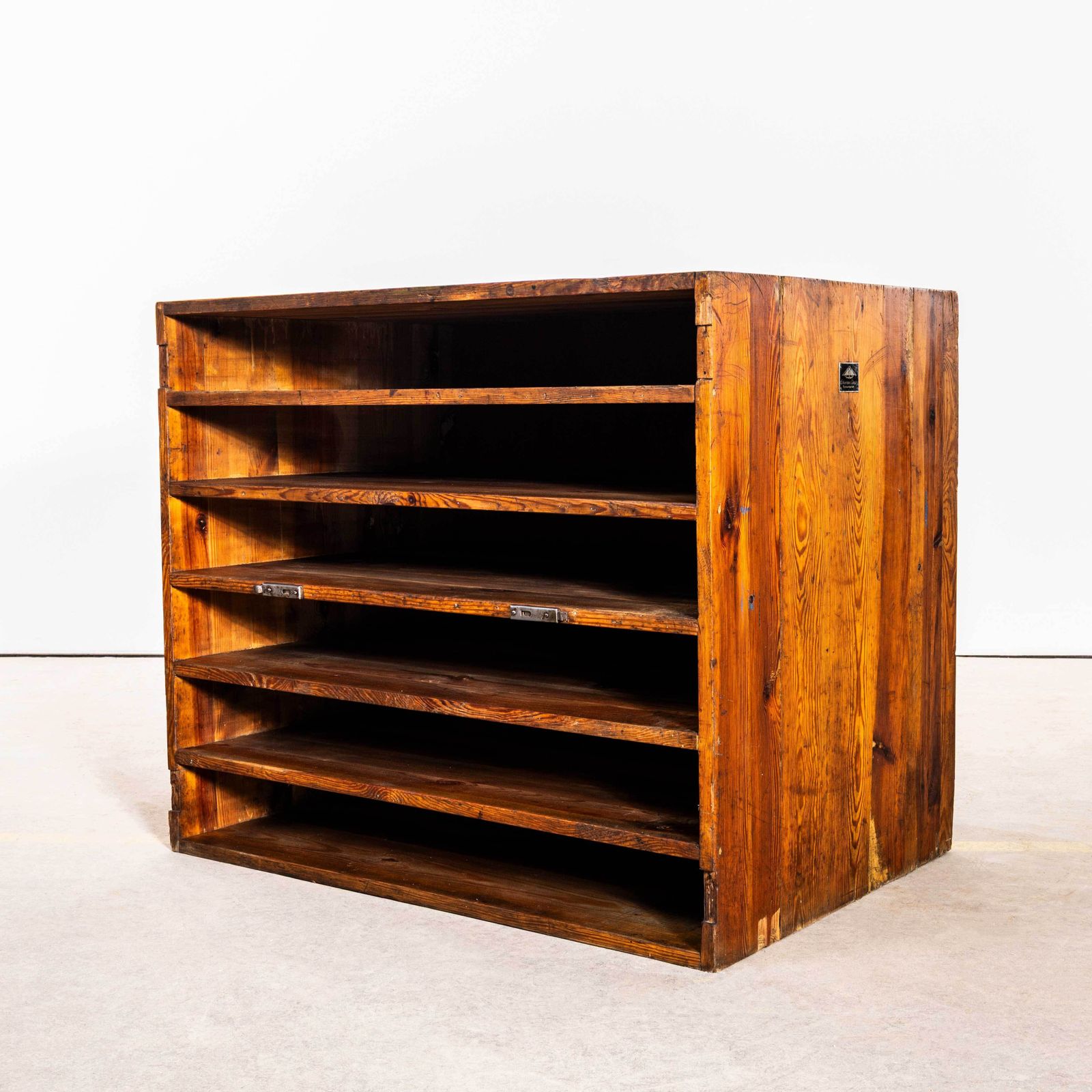 1920's Original Printers Letterpress Typography Shelving