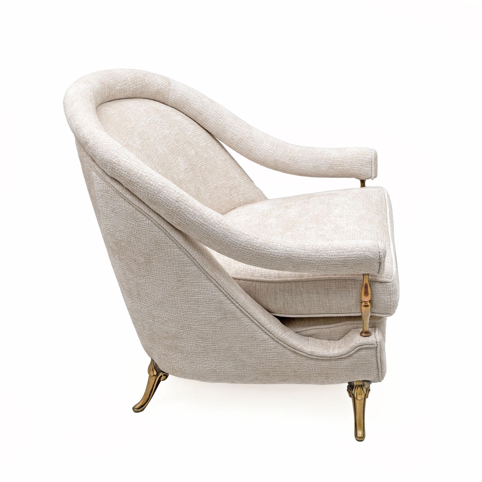 photo vinterior French Art Deco Sofa And Two Armchairs, 1950s.