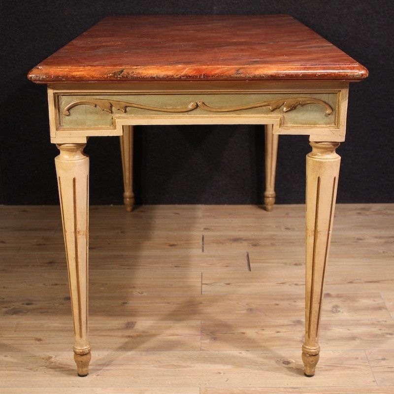 20th Century Louis XVI Style Lacquered And Painted Table photo vintage