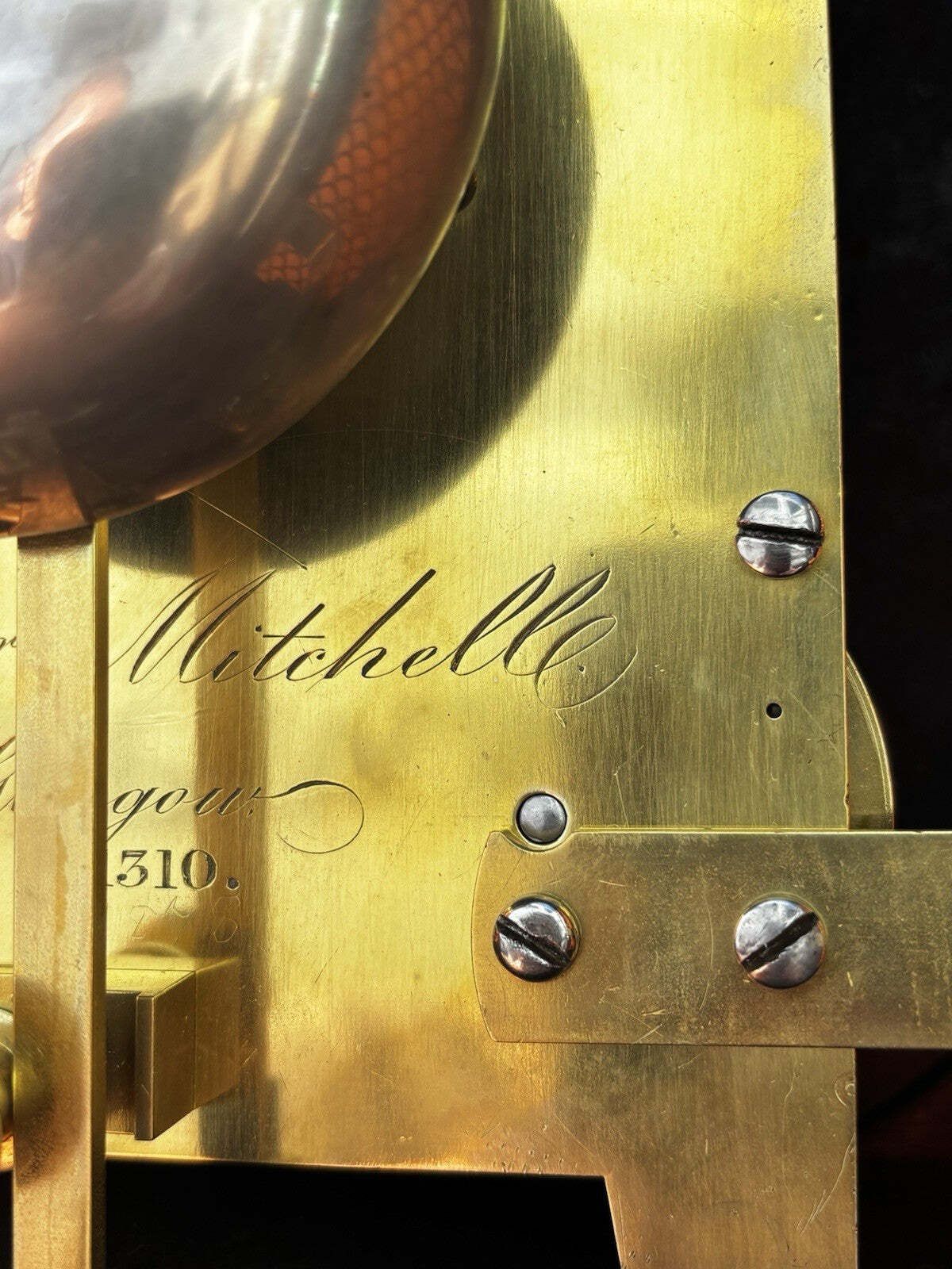 photo buy Regency Mahogany Fusee Bracket Clock , Circa 1820, By Alex Mitchell Of Glasgow.