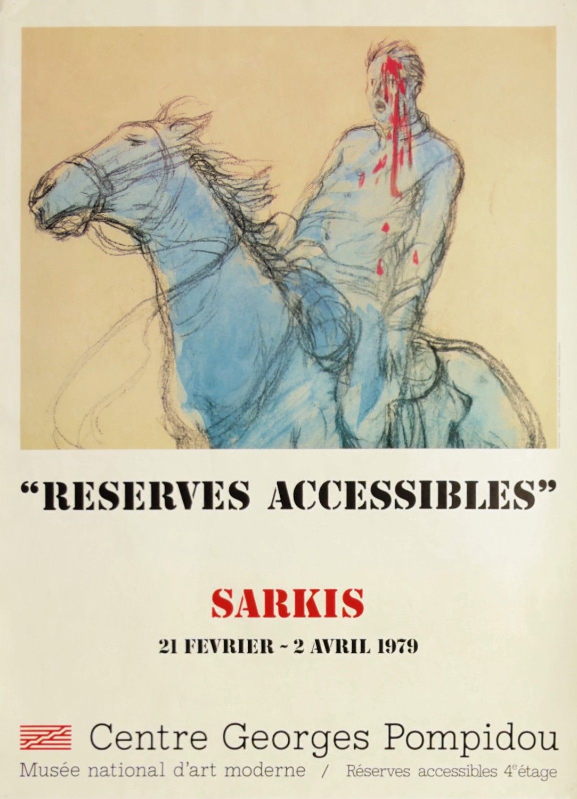 Sarkis Zabunyan Poster Poster Exhibition Centre Pompidou 1979 Paris Capiello Reserves