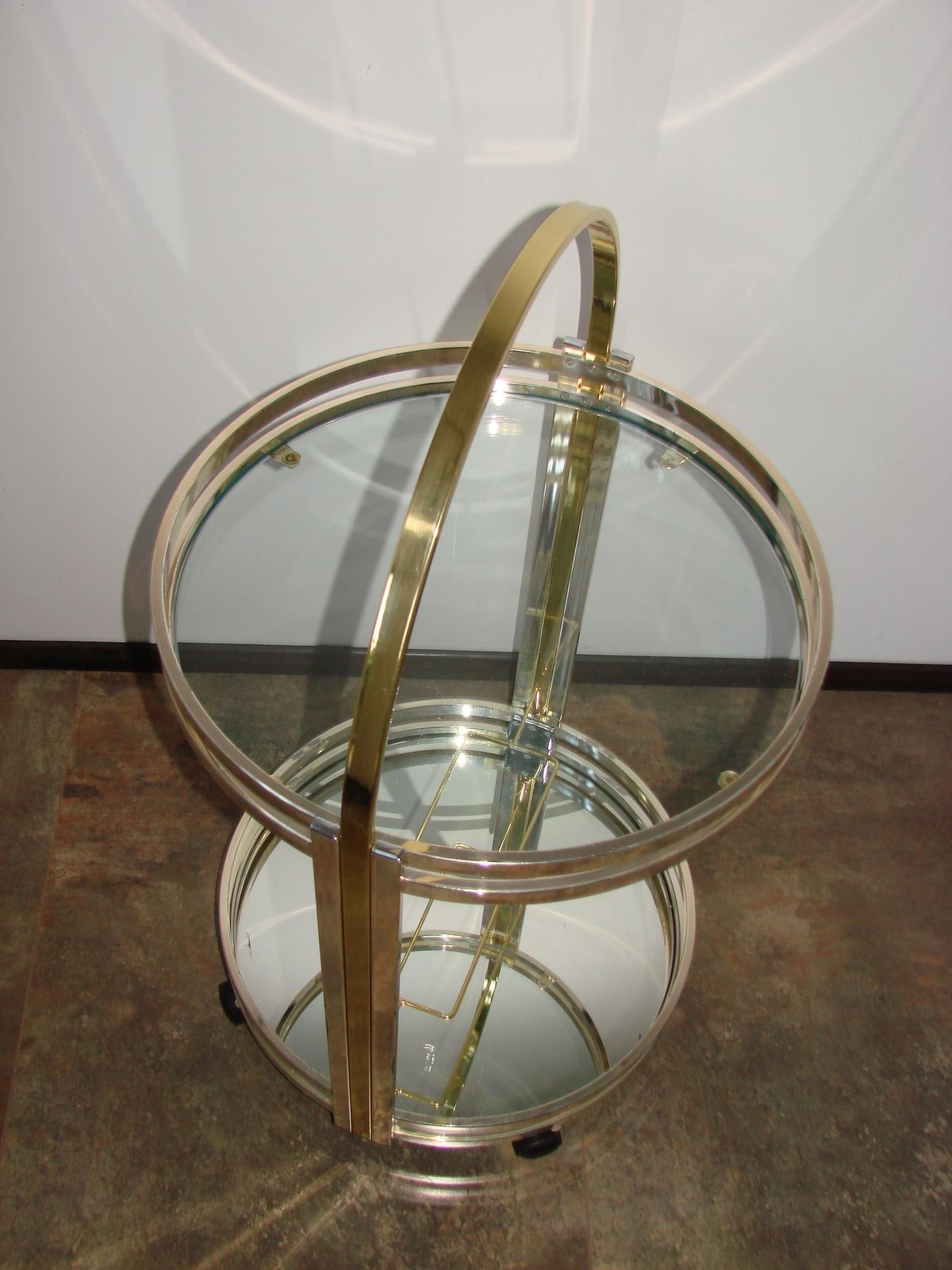 Art Deco rijdend drankentrolley op wielen, jaren 1970 photo buy