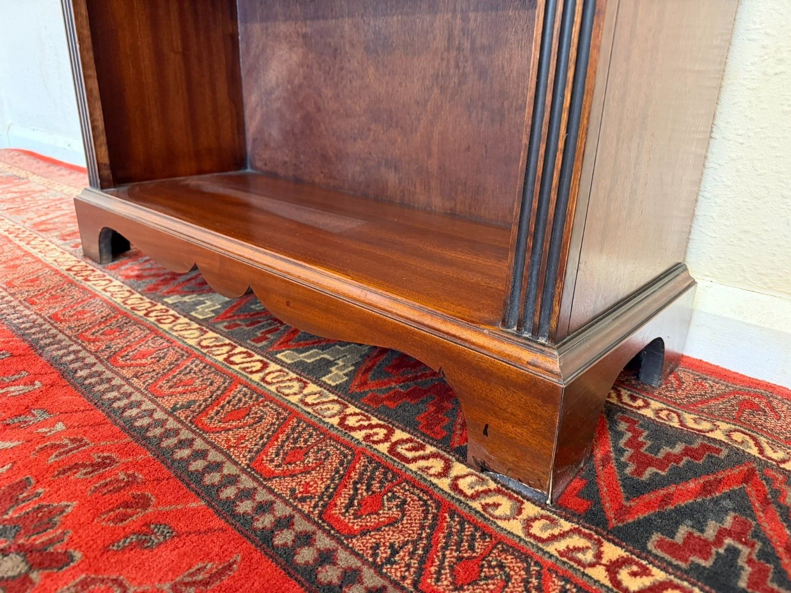 Tall Mahogany Open Bookcase photo vinterior