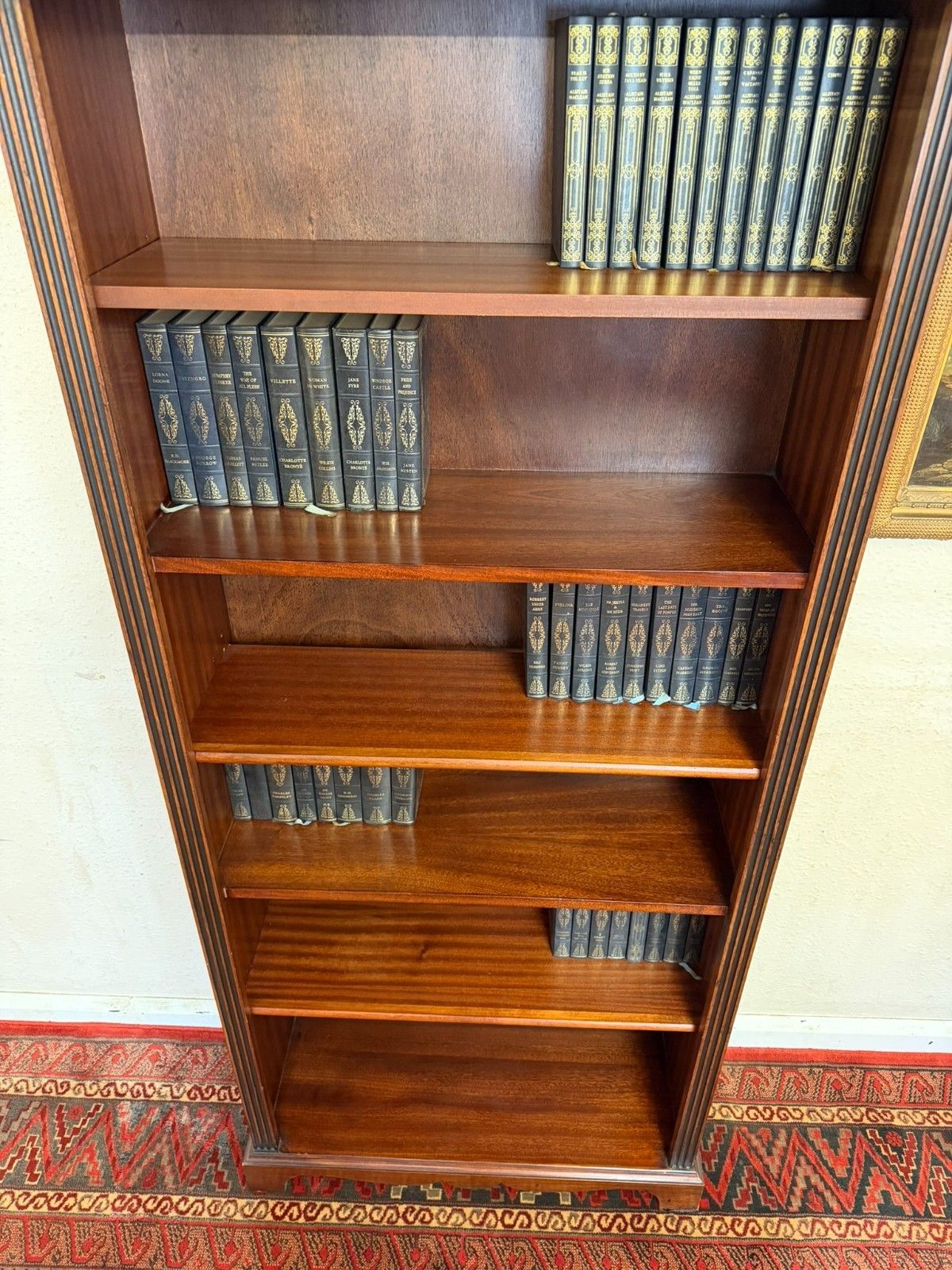 Tall Mahogany Open Bookcase photo buy