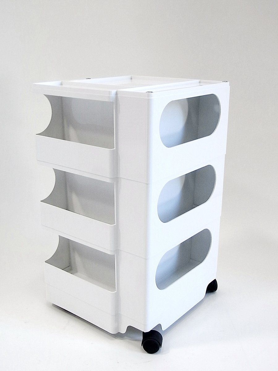 Vintage Boby Cart In White By Joe Colombo For B Line, Italy, 2009 photo for sale