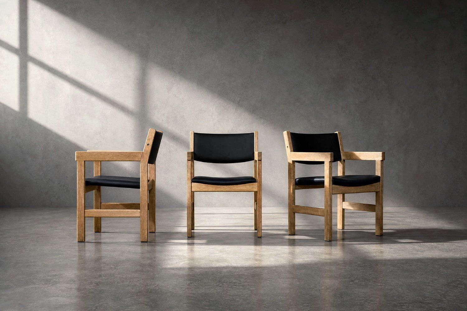Mid Century Modern Danish Oak Chairs By Hans J. Wegner For Getama, 1960s, Set Of 4 photo 3173.0