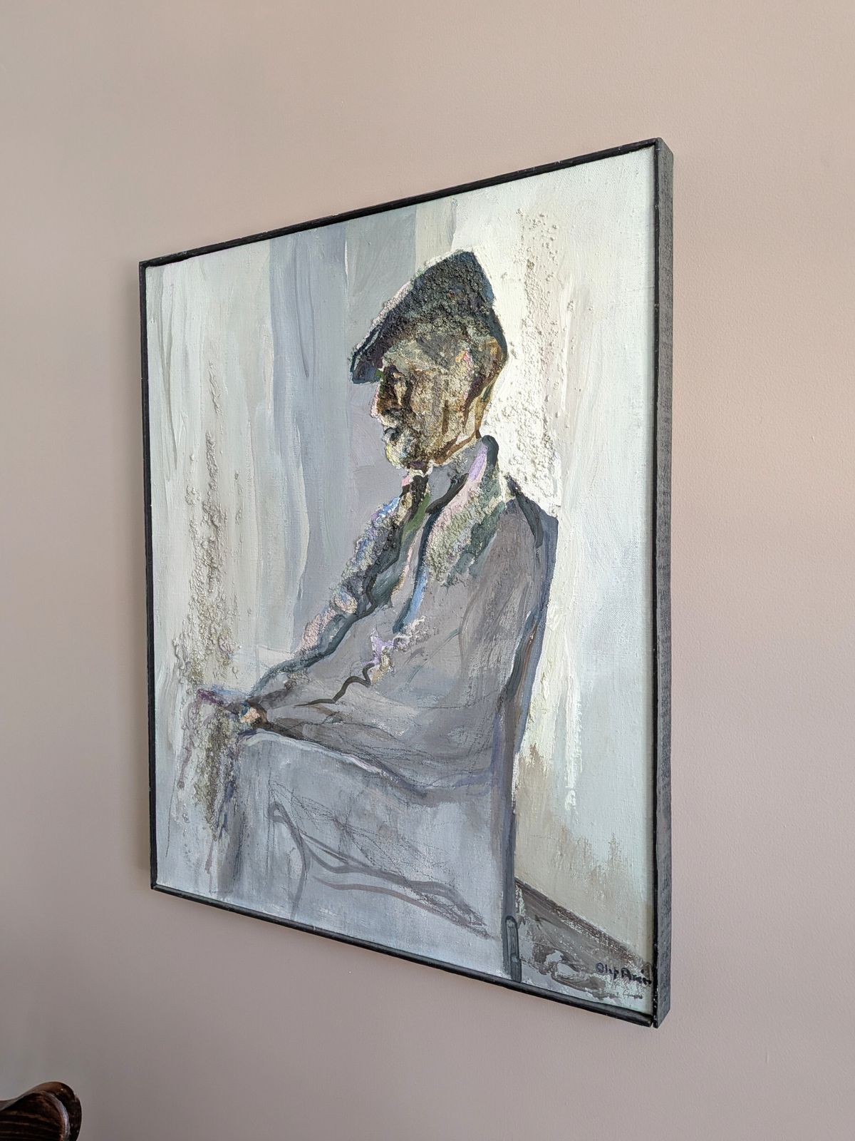 The Gentleman , Oil Painting, Mid 20th Century photo 561.0