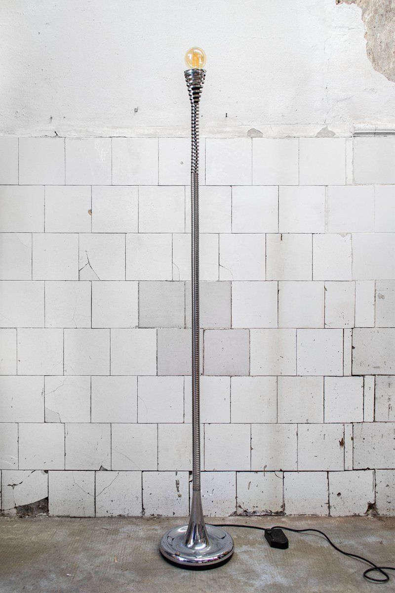 Lampadaire Molla en acier par Eleonore Peduzzi Riva pour Candle, Italie, années 1970