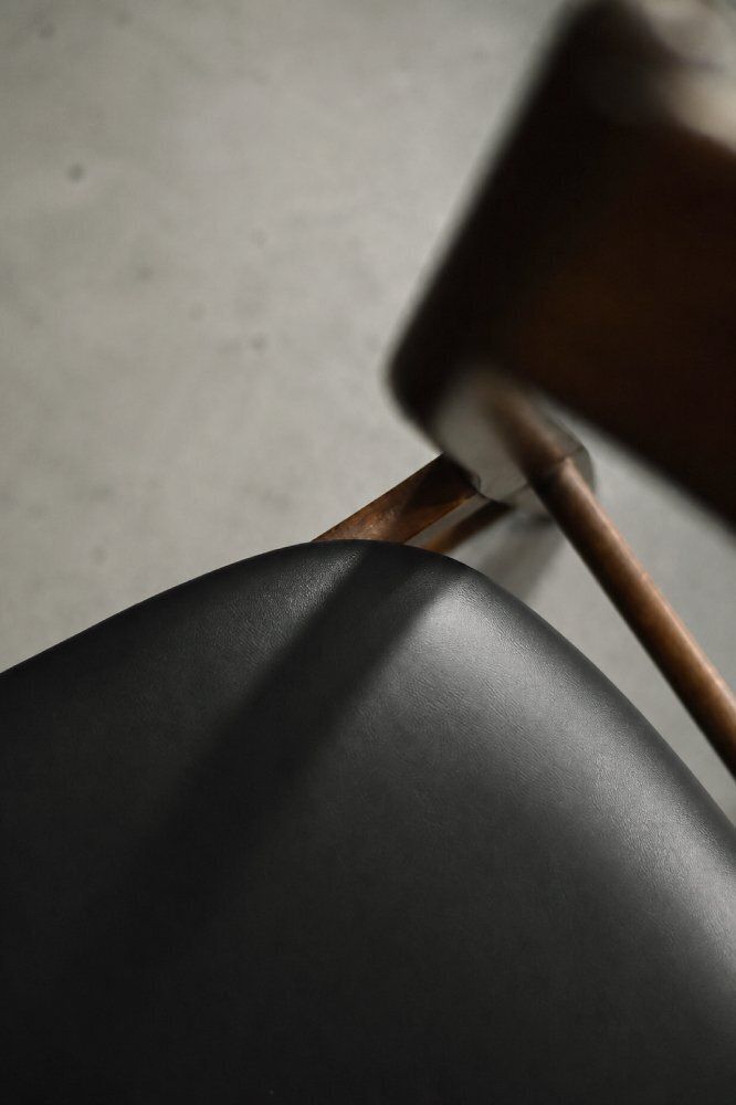 photo vintage Mid-Century Scandinavian Modern eetkamerstoelen in beuk en palissander, jaren 1960, set van 4