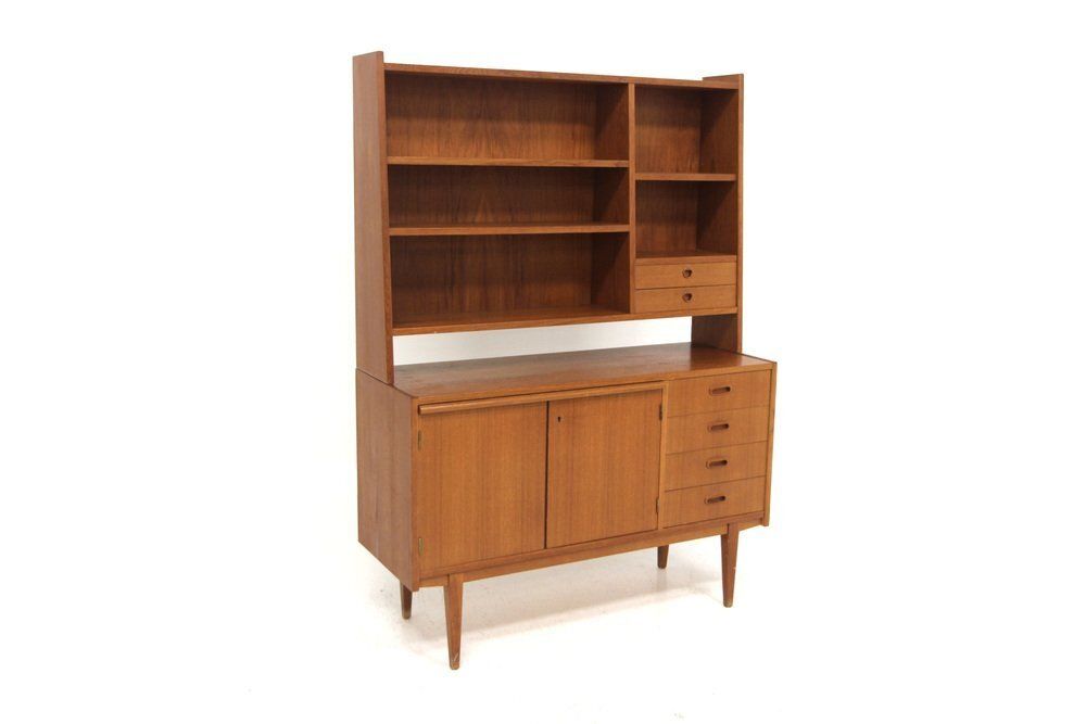 Secrétaire scandinave en teck, Suède, 1960