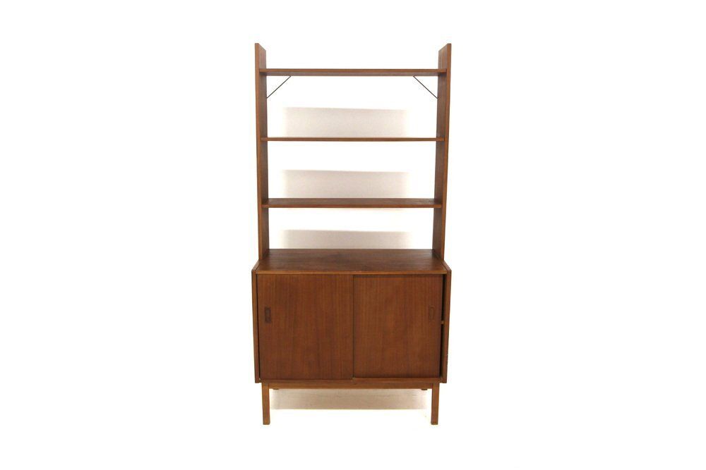 Bibliothèque scandinave en teck, Suède, 1960 photo furniture