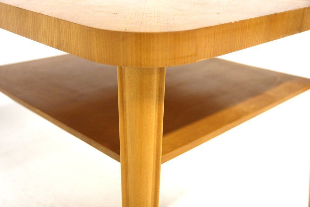 Table d'appoint Swedish Modern en orme, 1930 photo Mobilier