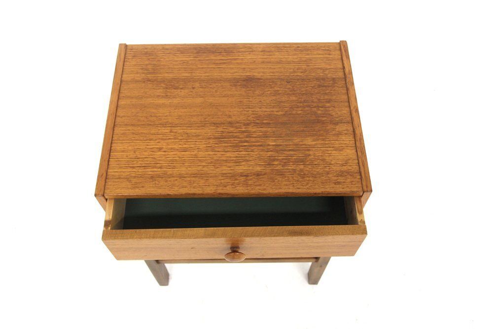 Scandinavian Teak Bedside Table, Sweden, 1960 photo Furniture