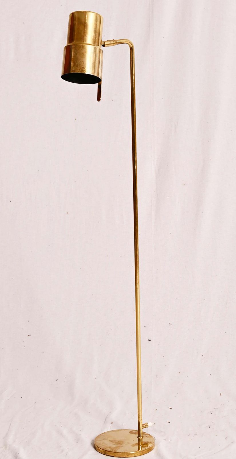 Hans Agne Jakobsson G 154/2 Messing Vloerlamp Ca. Jaren 1960 photo for sale