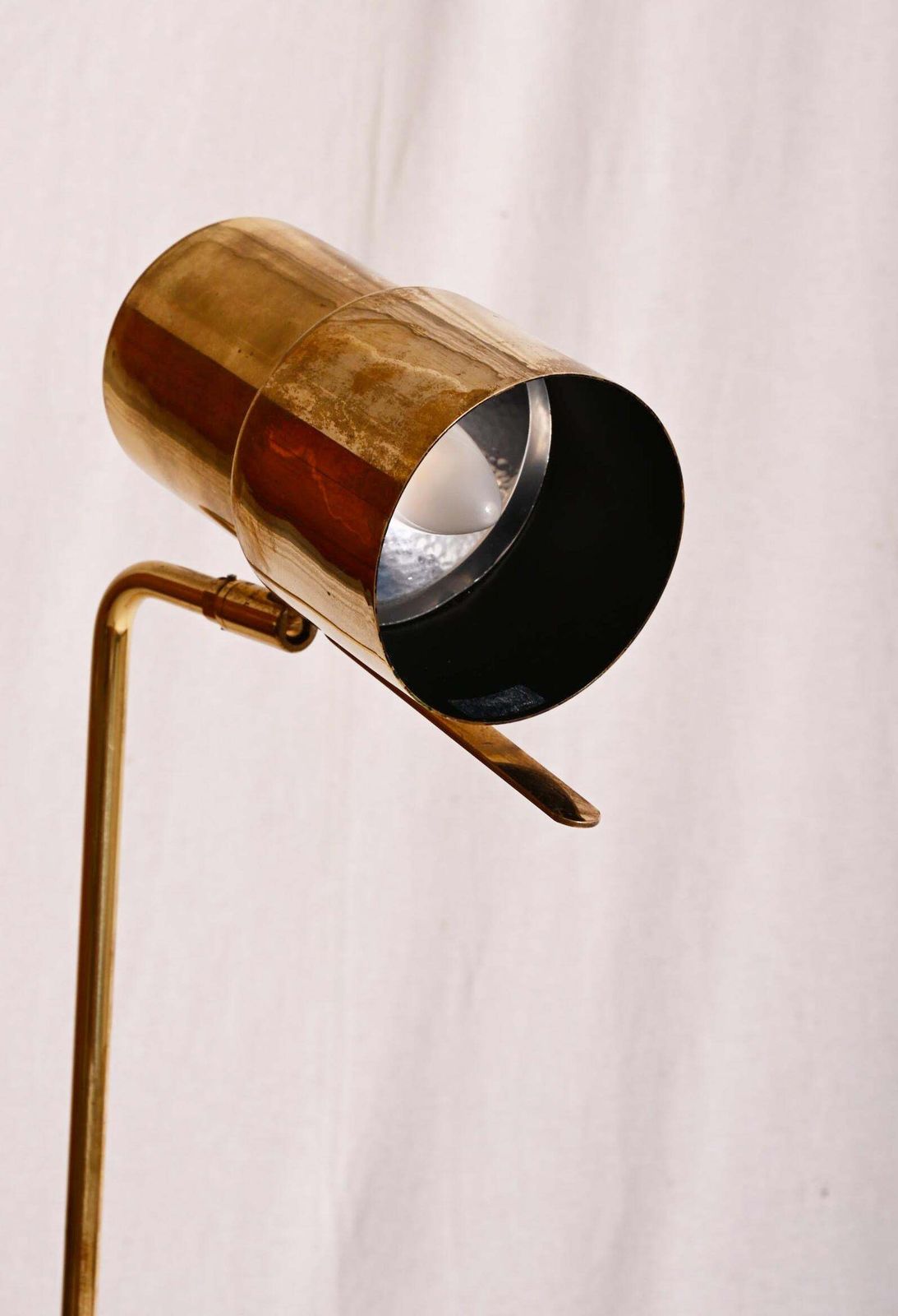 Lighting Hans Agne Jakobsson G 154/2 Brass Floor Lamp From The 1960s photo