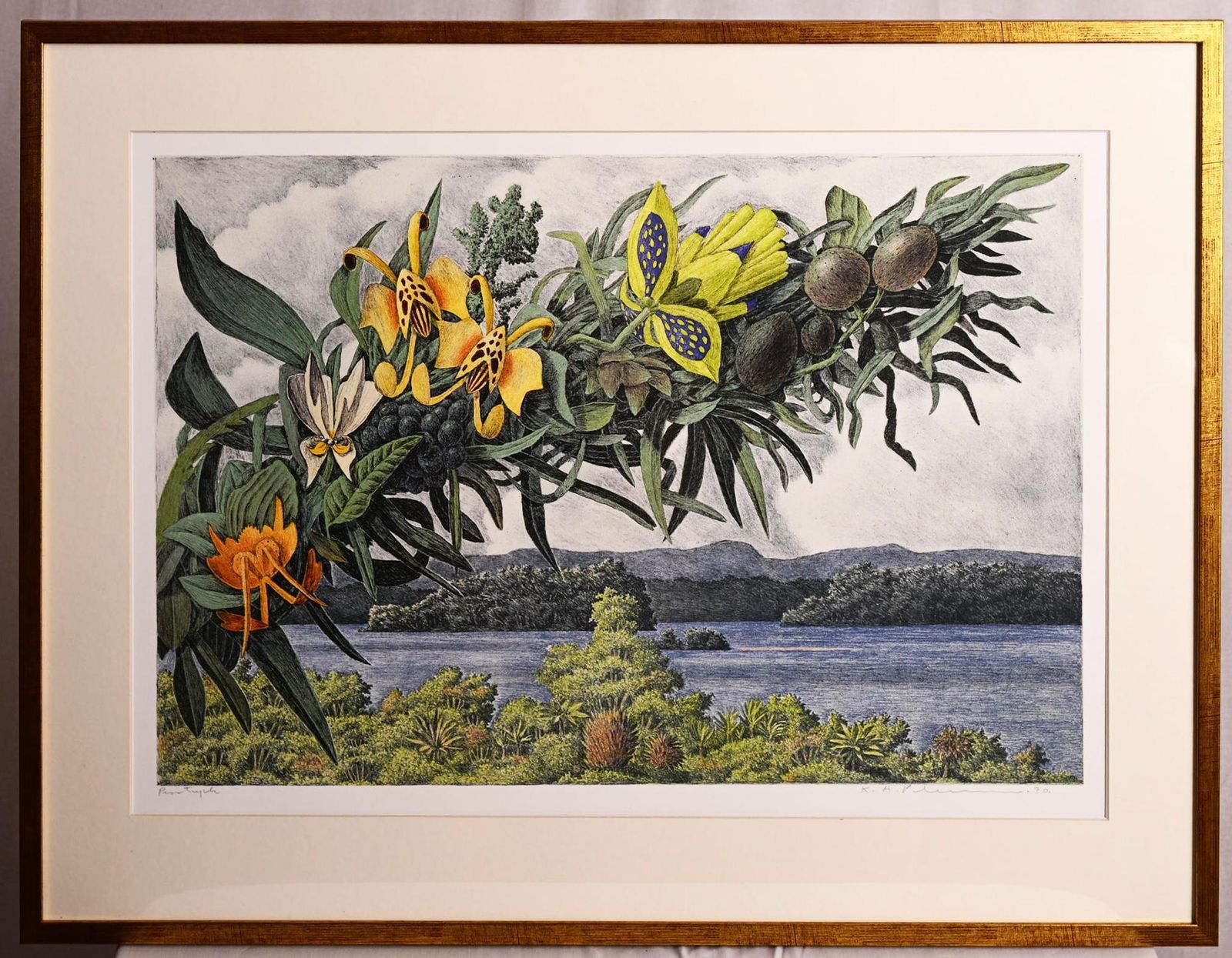 photo for sale Karl Axel Pehrson Composition Exotic Branching Plants, Ruólo”Lithograph