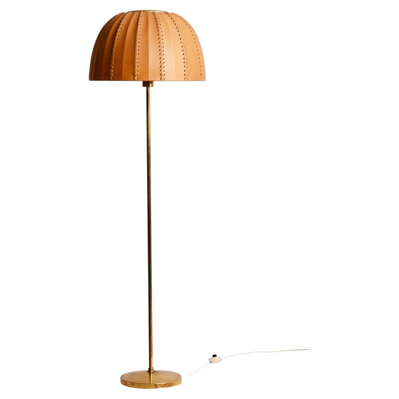 Hans Agne Jakobsson G 52/M, Vloerlamp met Leren Kap photo furniture