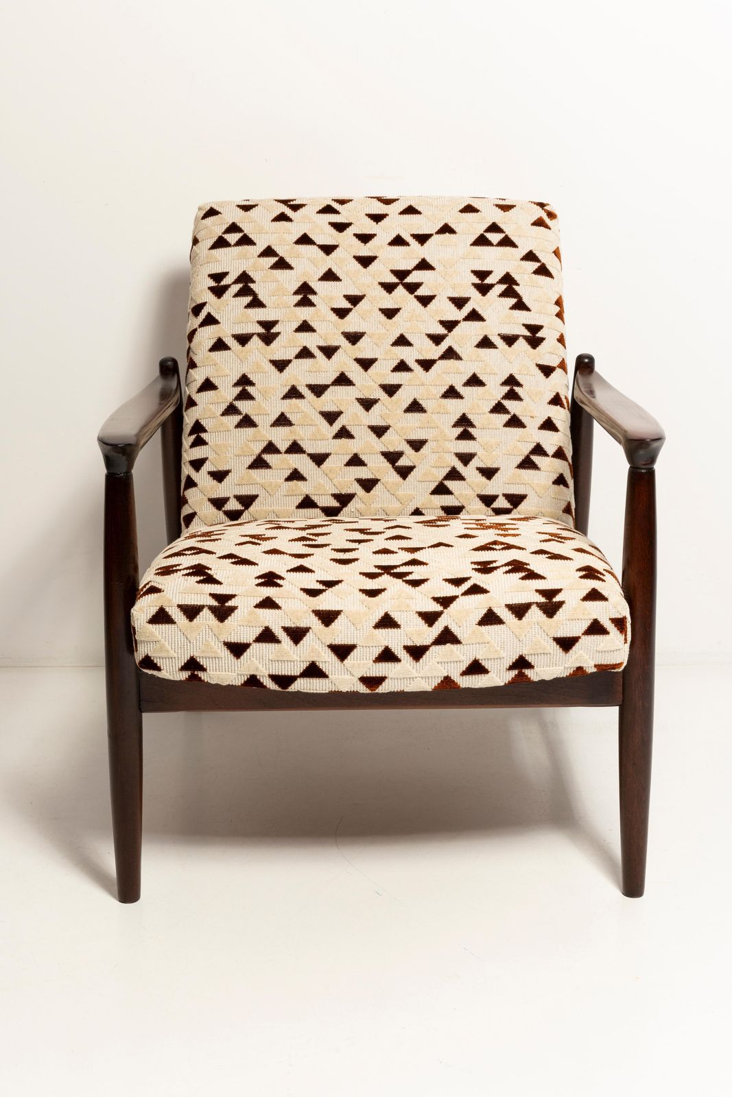 Mid Century Gfm 64 Armchair, Drawing Jacquard Velvet Dedar, Homa, Europe, 1960s photo Furniture