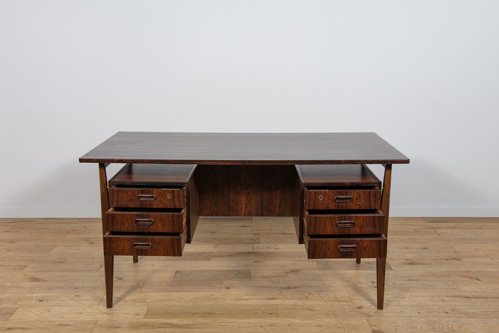 3759.0 Mid Century Rosewood Desk By Gunnar Nielsen Tibergaard For Tibergaard, Denmark, 1960s photo