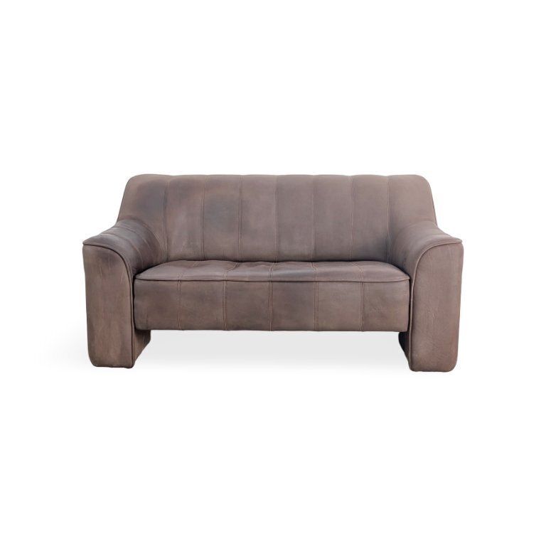 2x Original De Sede Ds44 Two Seater Buffalo Leather Sofa Couch Brown2