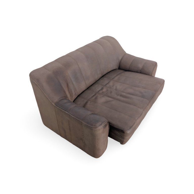2x Original De Sede Ds44 Two Seater Buffalo Leather Sofa Couch Brown2 photo buy