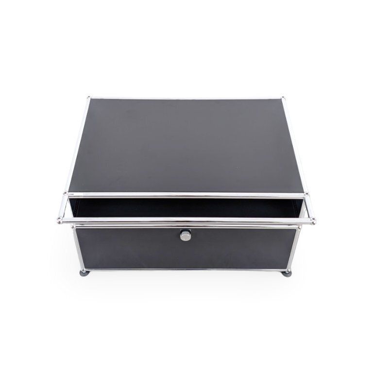 Original Usm Haller Coffee Table, Fritz Haller Side Table, Metal photo furniture